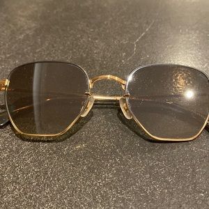 New Krewe Troy 24k Matte Black Crystal Mirrored Sunglasses
